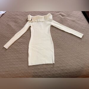 Forever 21 Cream Mini Sweater Bodycon Dress. Size XL. New with tags.
